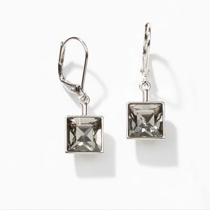 Touchstone prima black diamond earrings